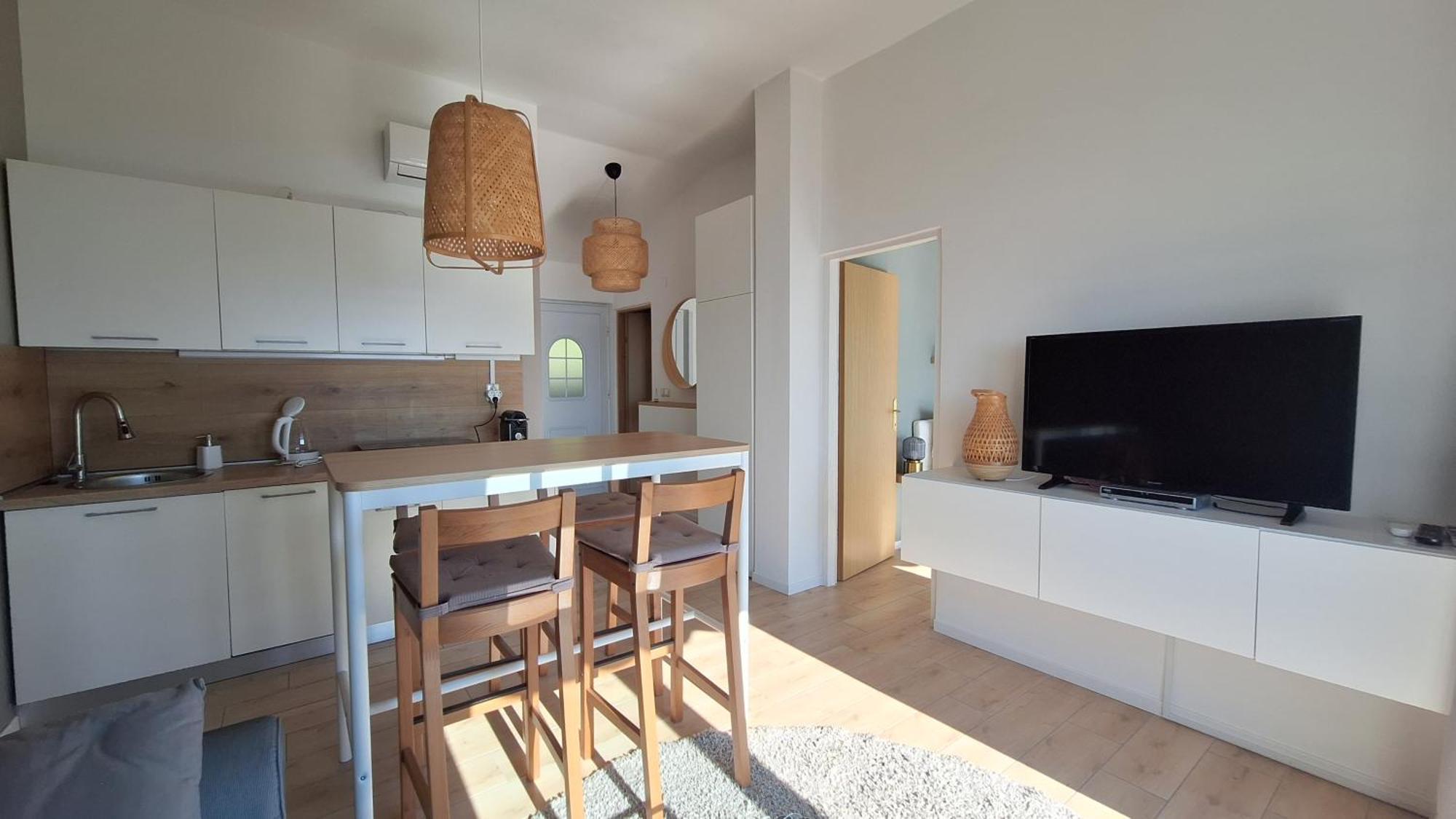 Ferienwohnung Mit 180° Meerblick Dobreć エクステリア 写真
