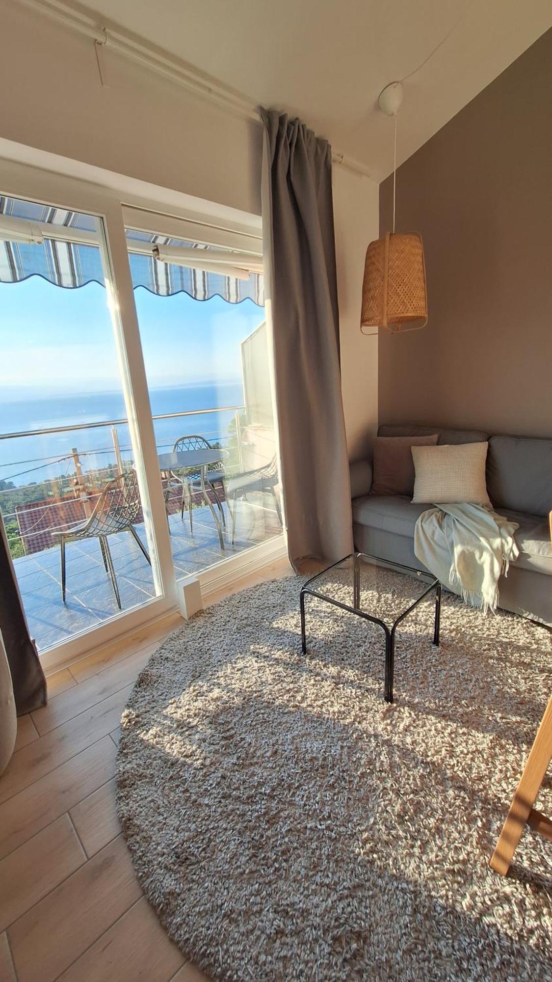 Ferienwohnung Mit 180° Meerblick Dobreć エクステリア 写真